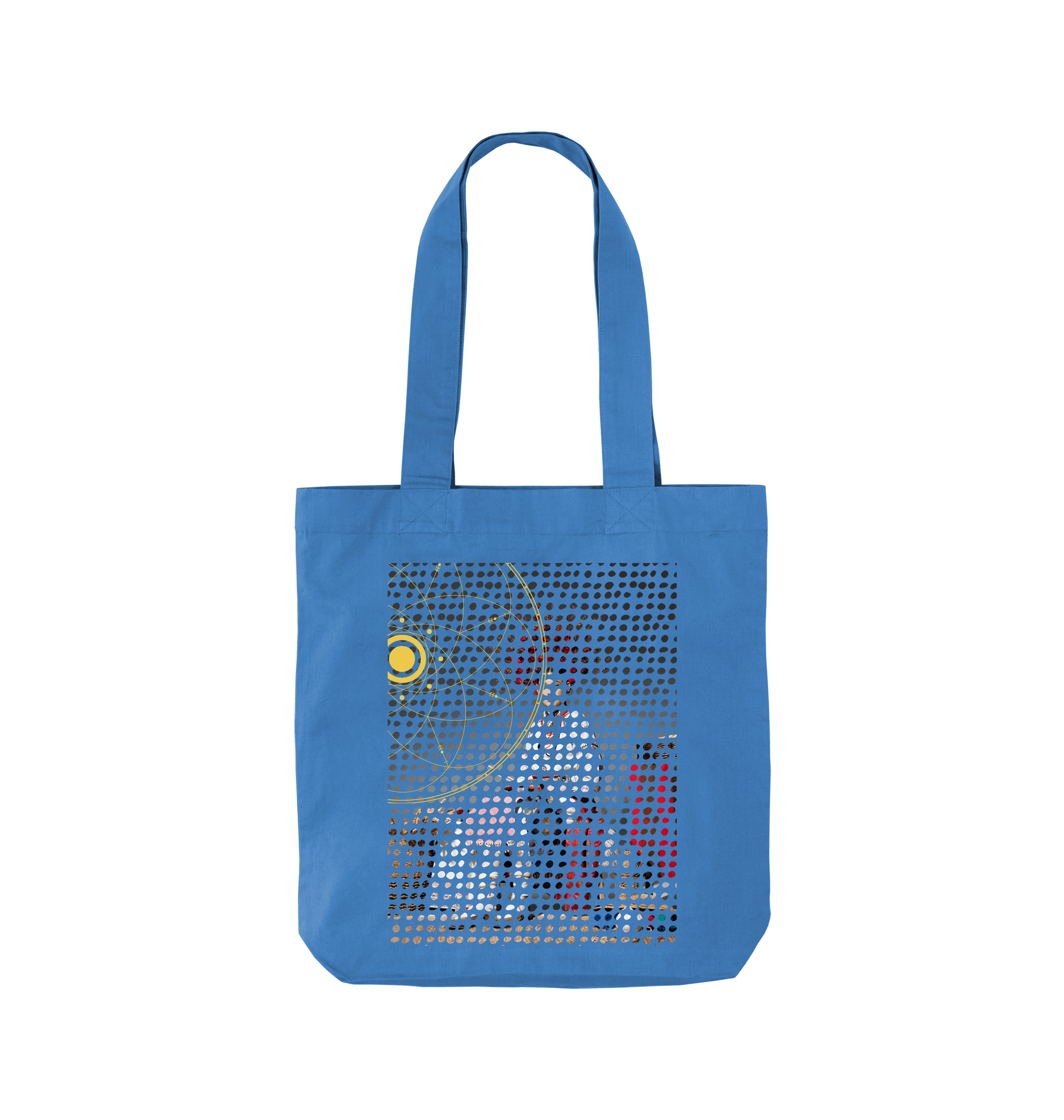 Cornflower Blue Printed Bag Front