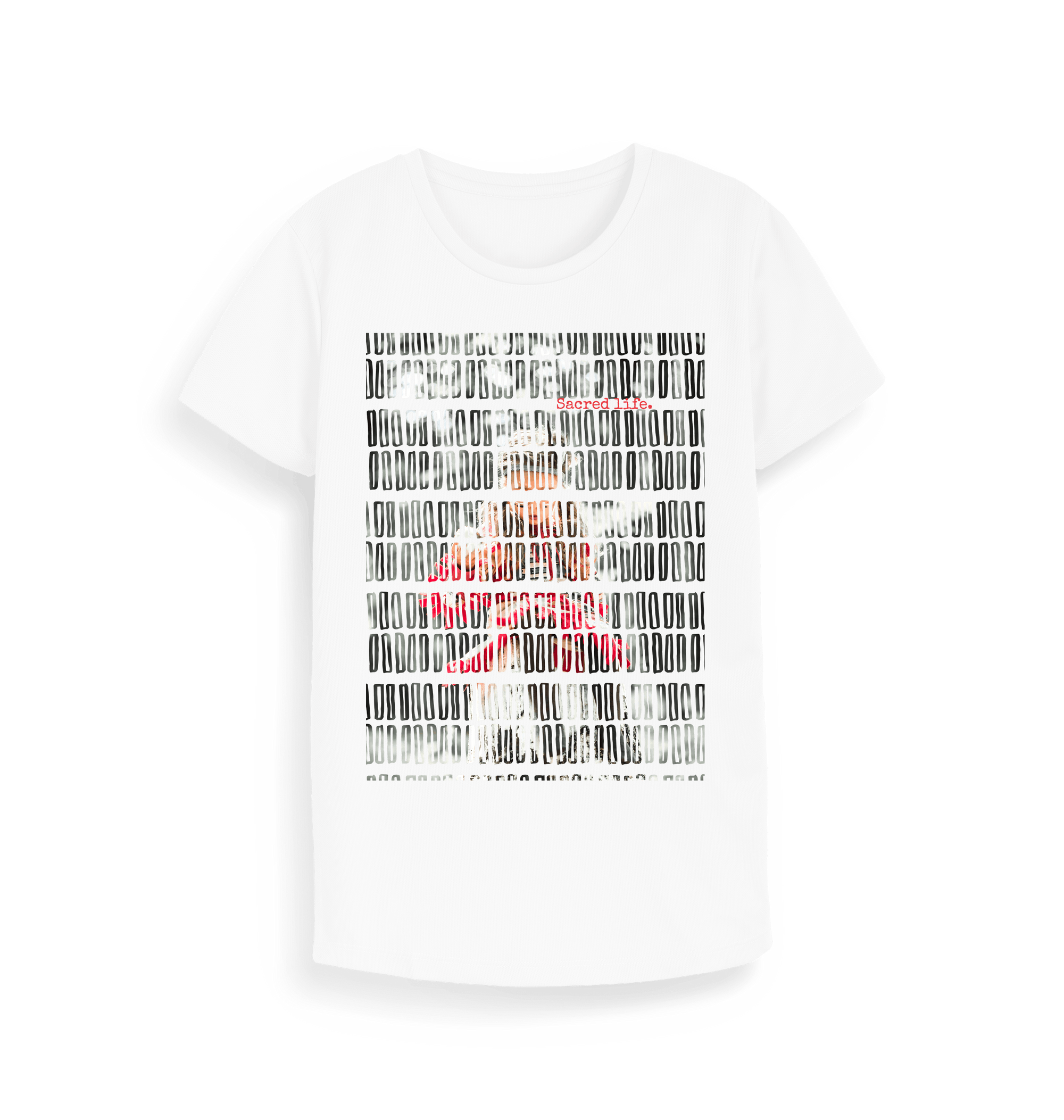 Arctic White Printed T-shirt Front