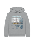 Athletic Grey Printed Kids Hoodie Front
