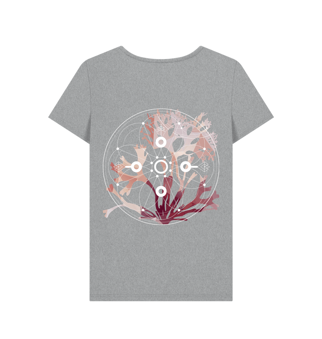 Athletic Grey Printed T-shirt Back