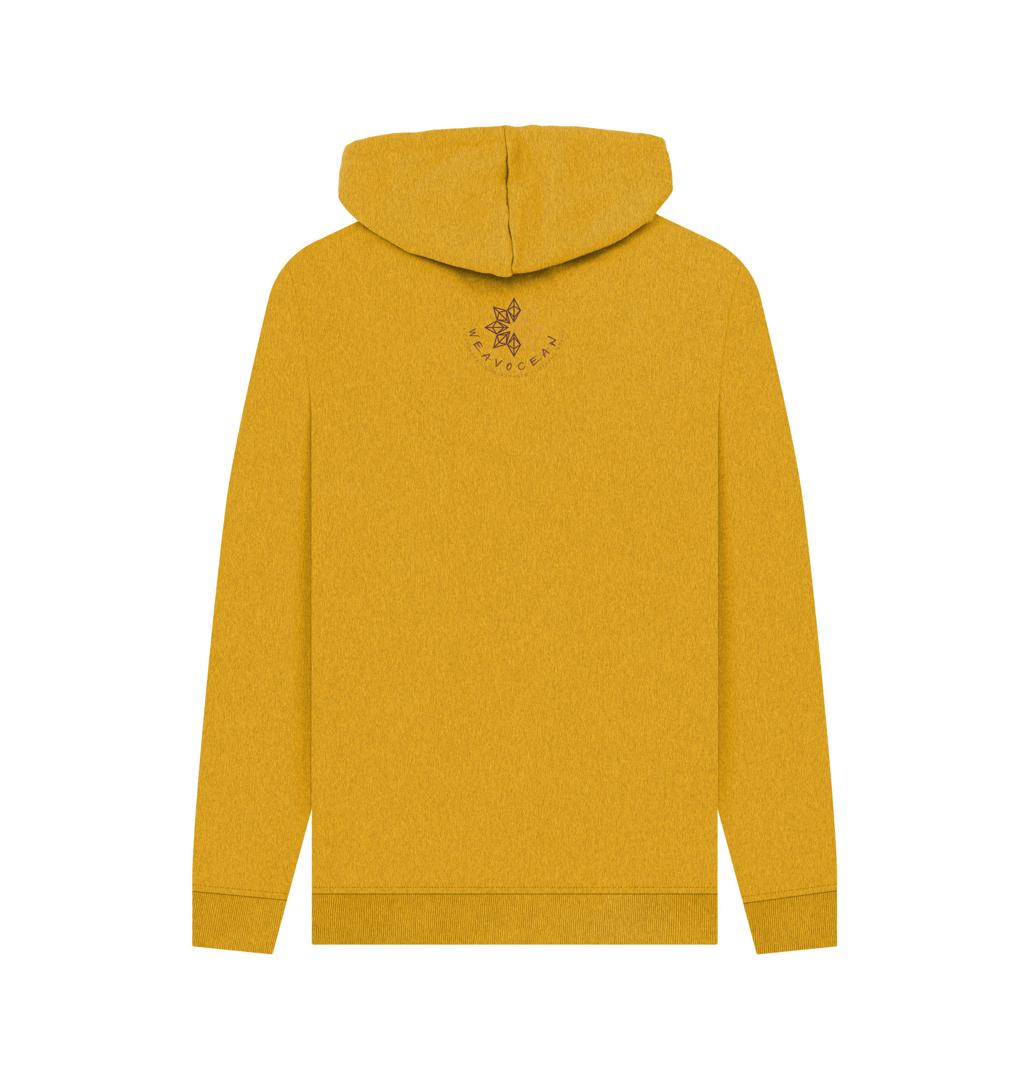 Sunflower Yellow Recycled Hoody Back