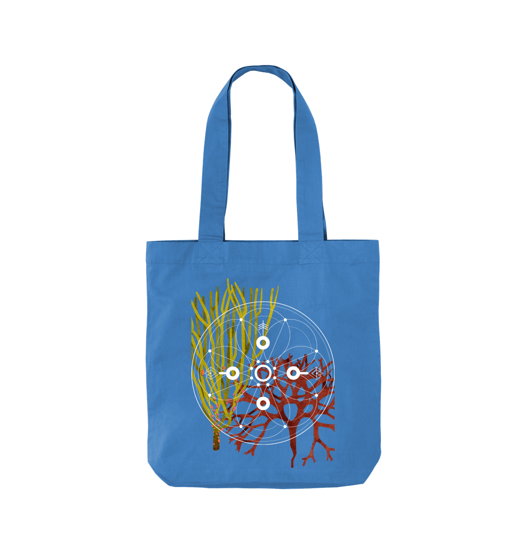 Cornflower Blue Printed Bag Front