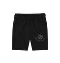 Black Printed Mens Shorts
