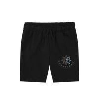 Black Printed Mens Shorts