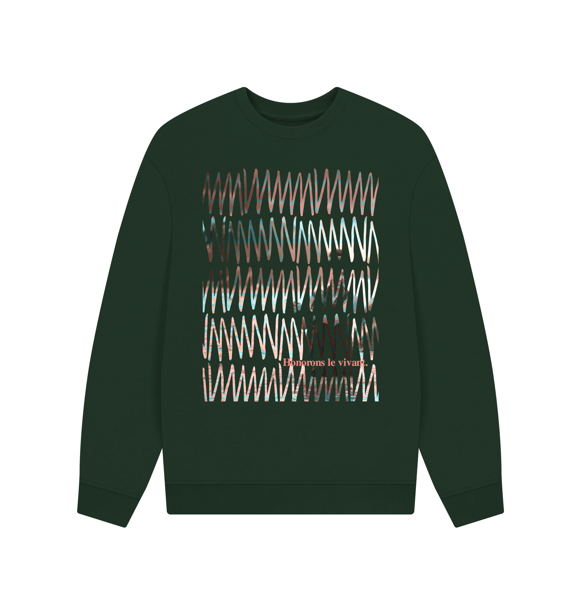 Evergreen Printed Sweater Front