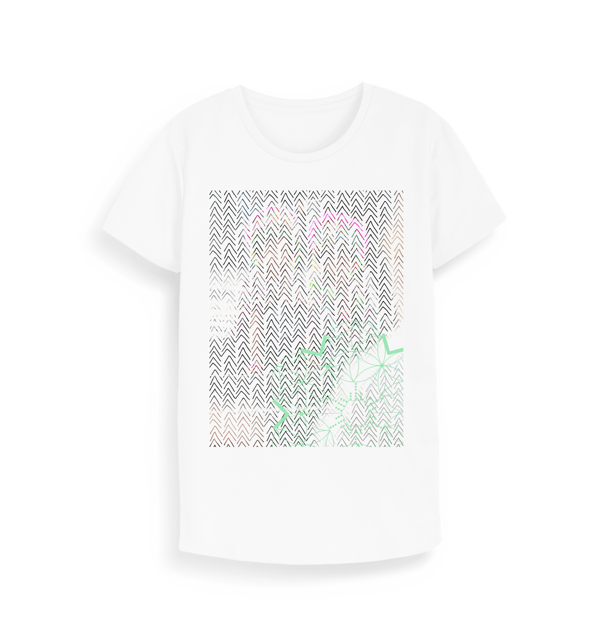 Arctic White Printed T-shirt Front