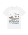 White Printed Kids T-Shirt Front