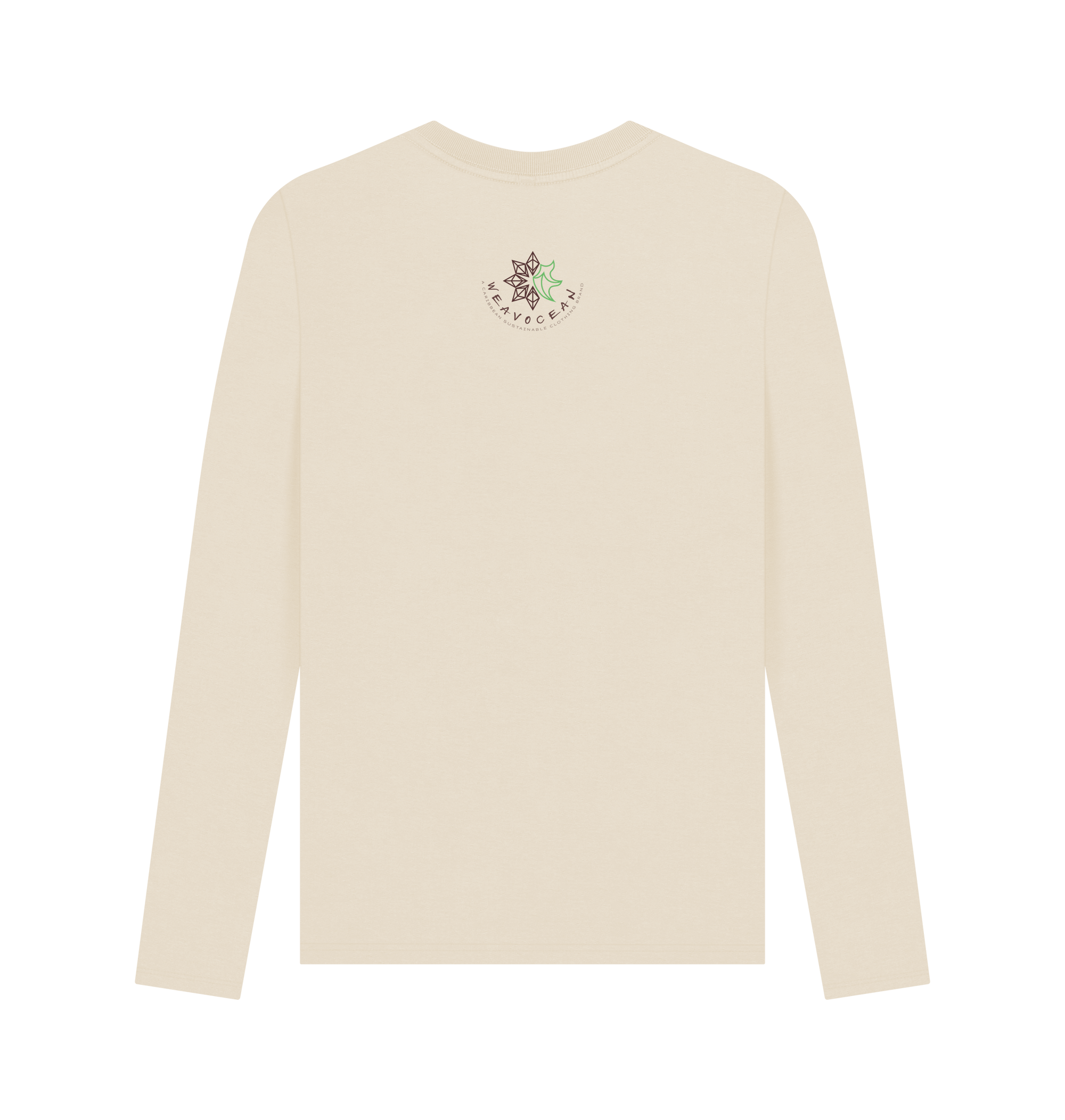 Oat Printed Long Sleeve T Shirt Back