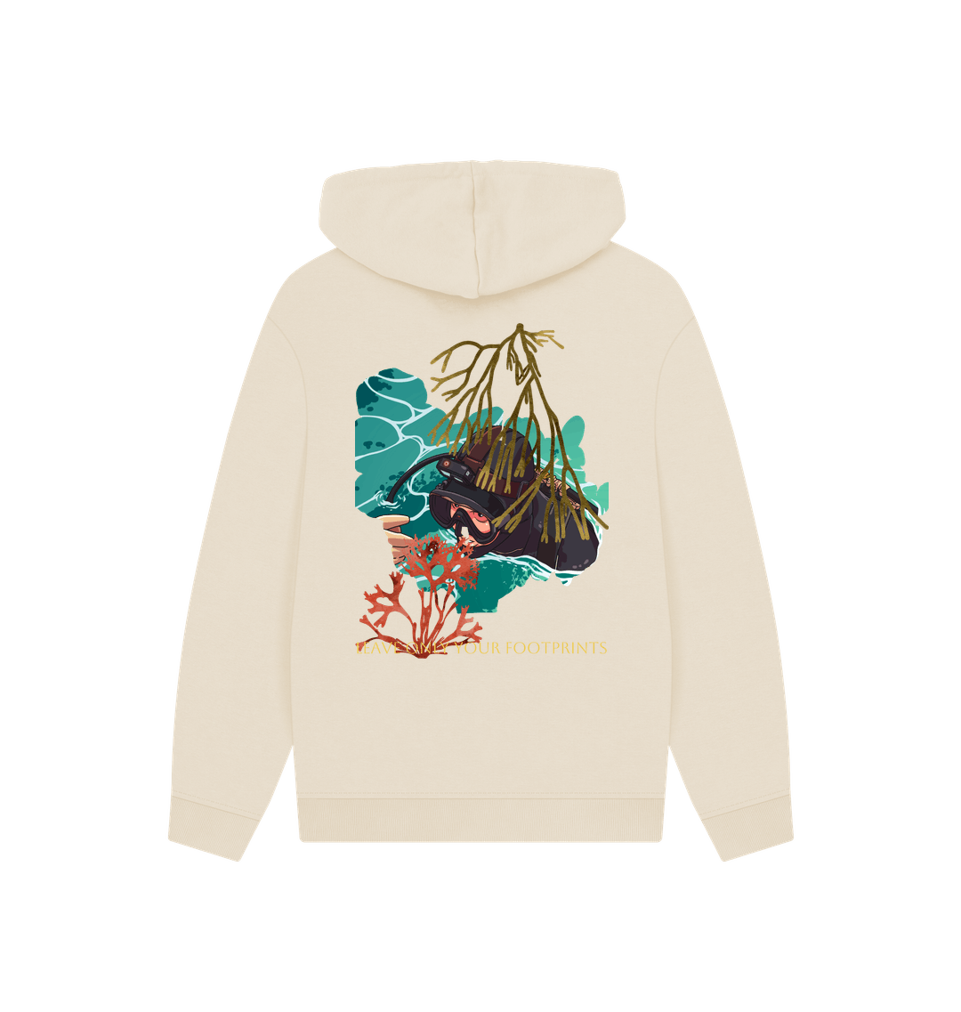 Oat Printed Hoody Back