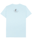 Light Blue Recycled Printed T-Shirt Back