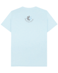 Light Blue Recycled Printed T-Shirt Back