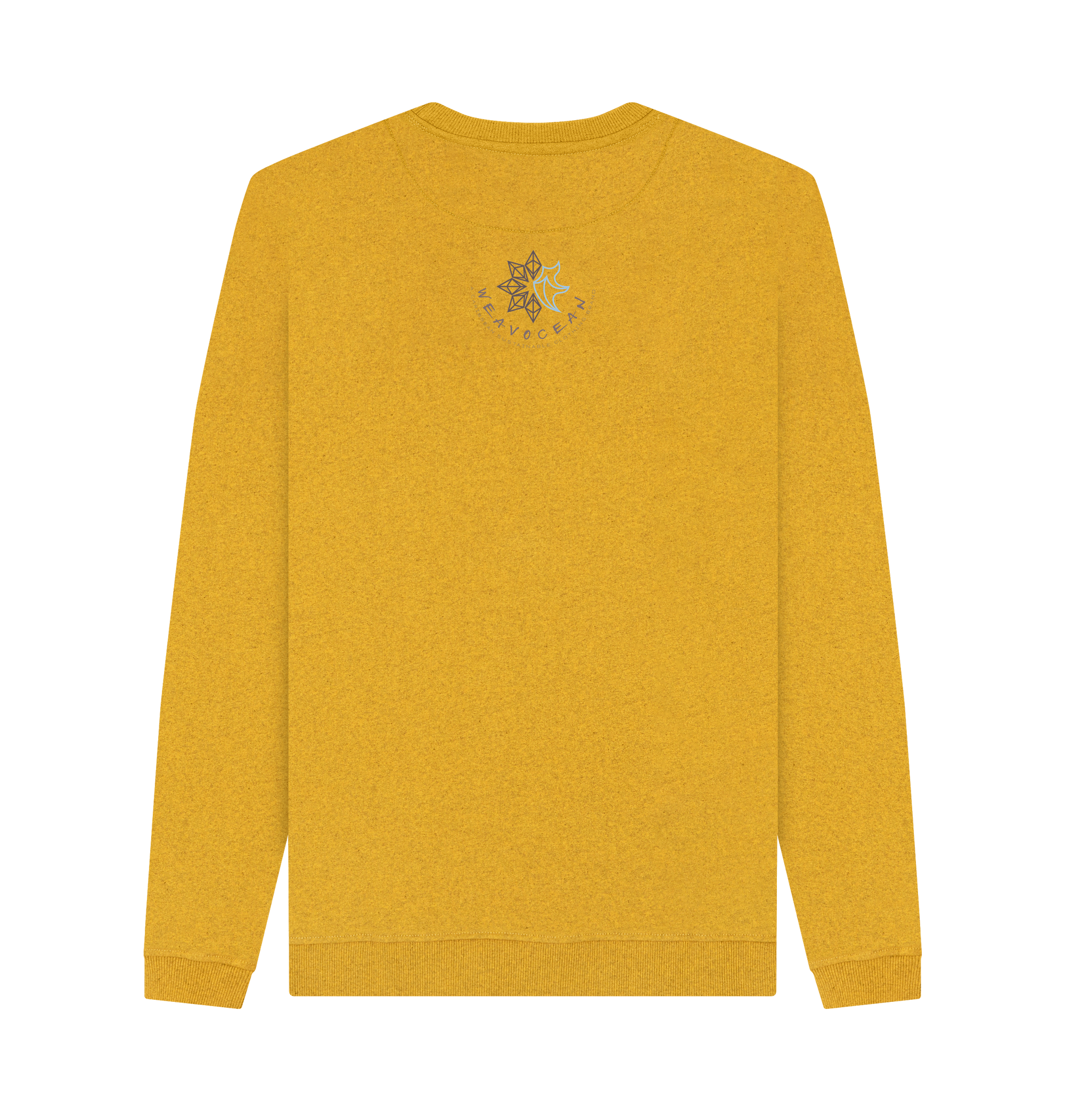 Sunflower Yellow Recycled Printed Sweater Back