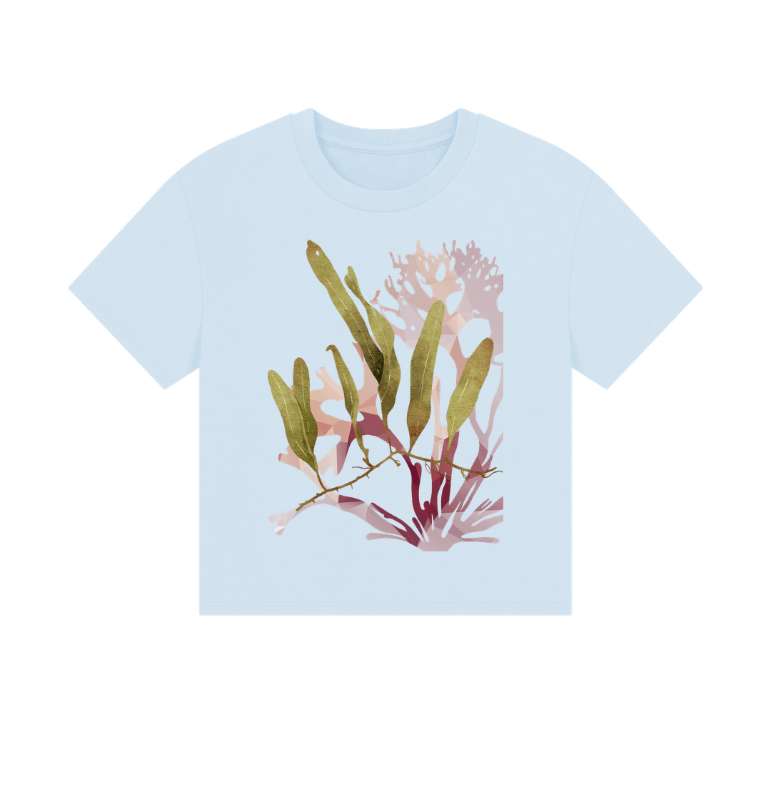 Sky Blue Printed T-shirt Front