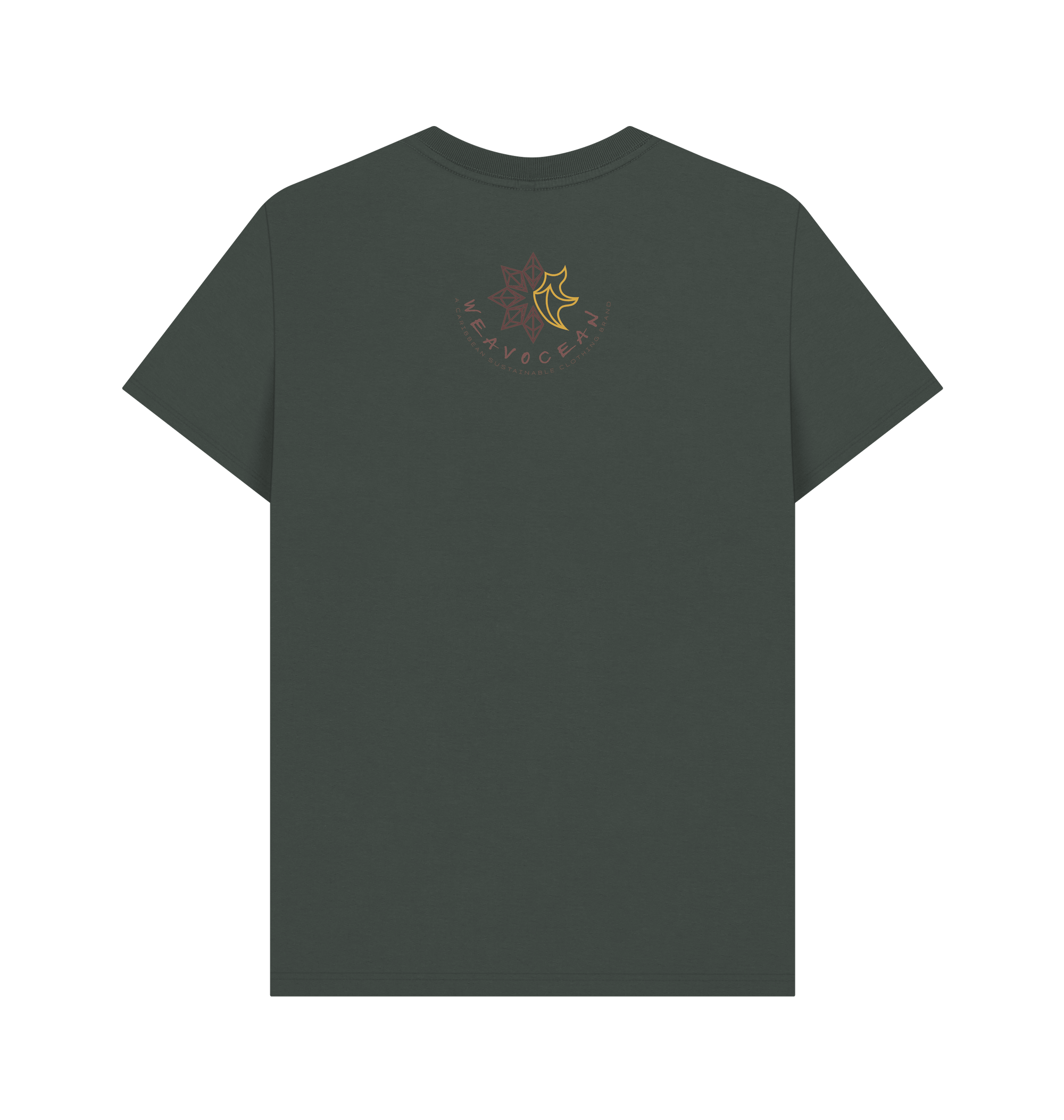 Dark Grey Printed T-shirt Back