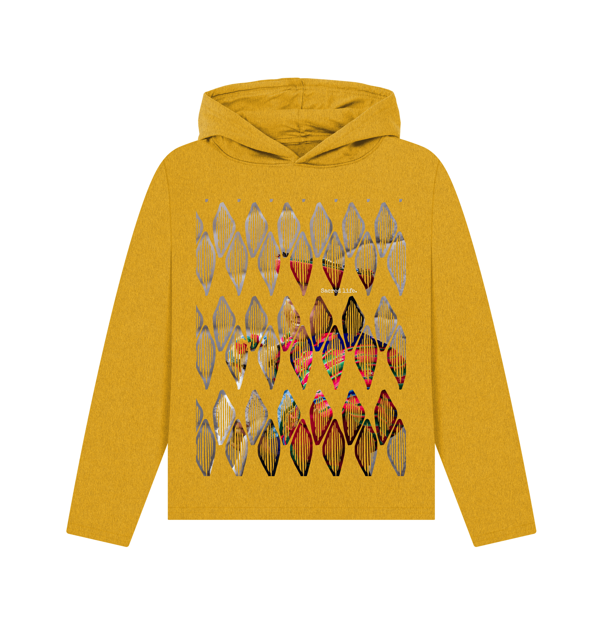 Sunflower Yellow Recycled Hoody Front