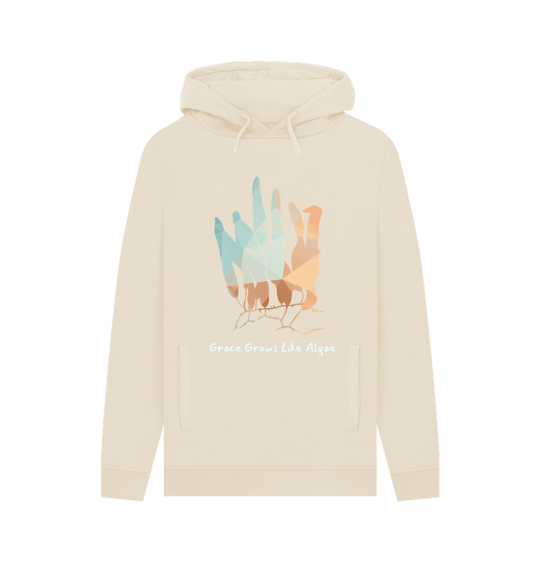 Oat Printed Hoody Front