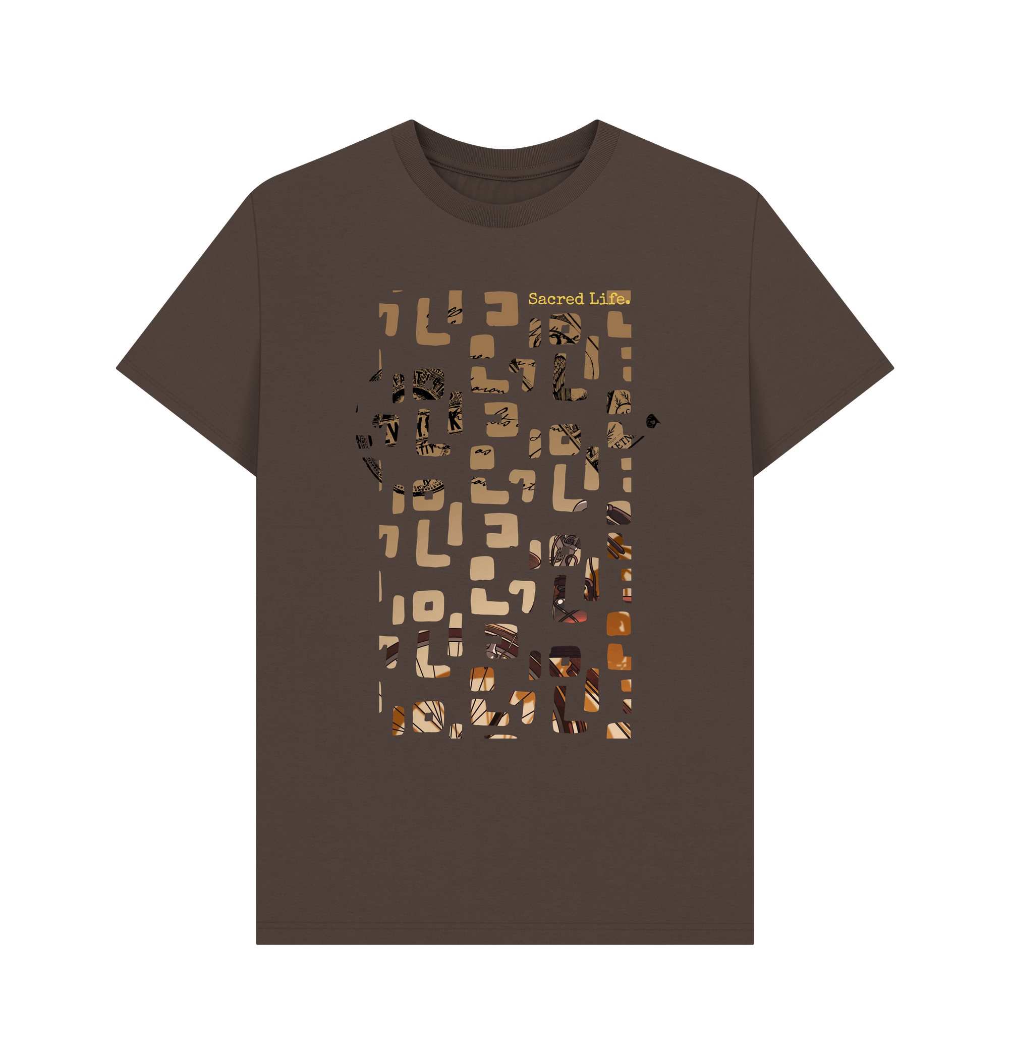 Chocolate Printed T-shirt Front