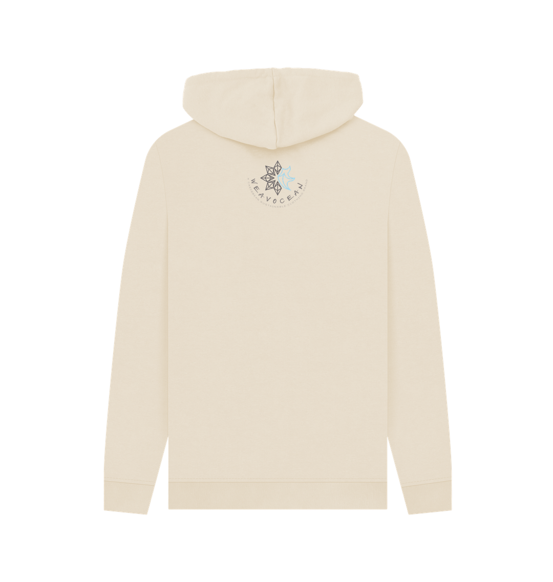 Oat Printed Hoody Back