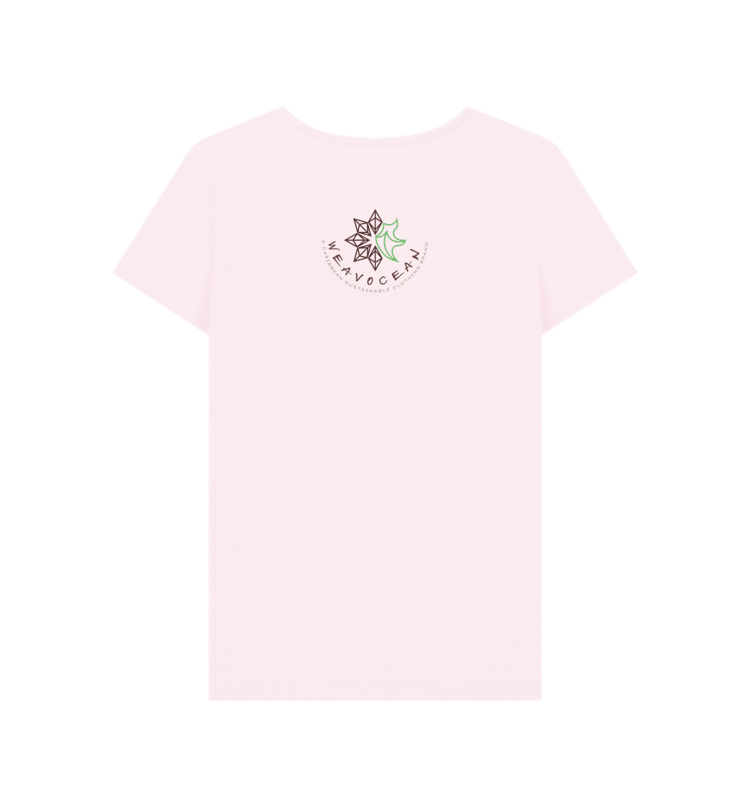 Pink Printed T-shirt Back