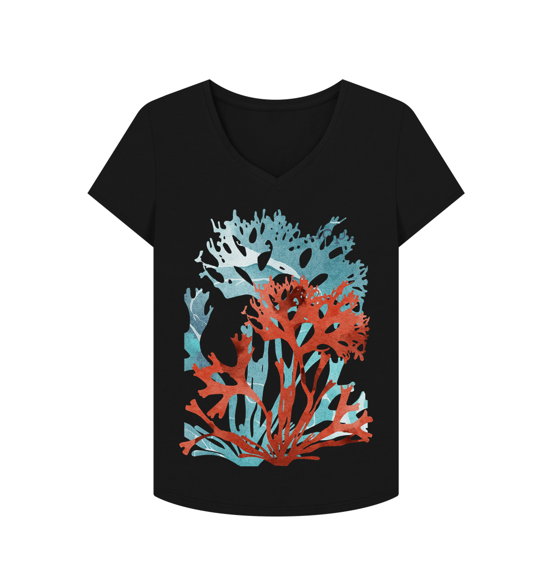 Black Printed T-shirt Front