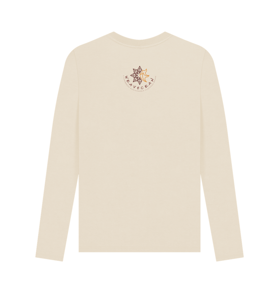 Oat Printed Long Sleeve T Shirt Back