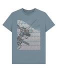 Stone Blue Printed T-shirt Front