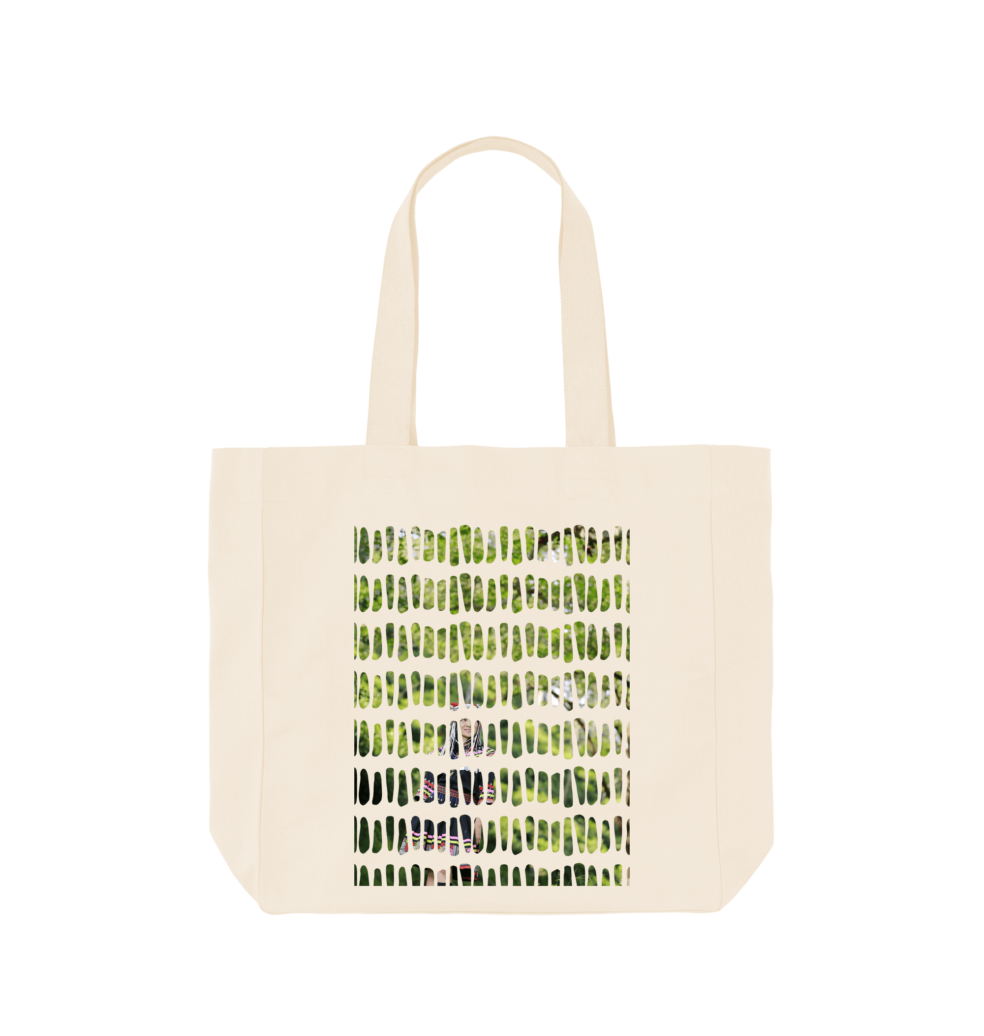 Natural Printed Bag Front