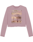 Mauve Printed Boxy Jumpers Front
