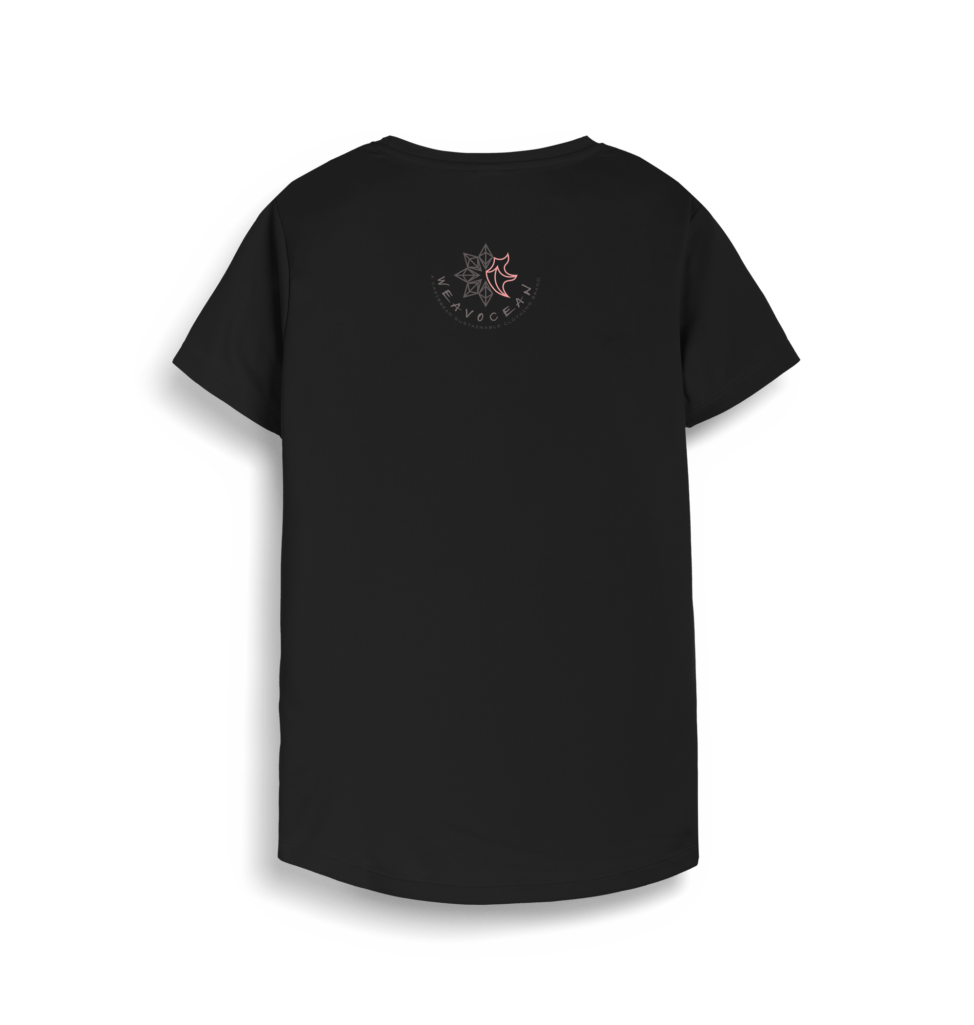 Jet Black Printed T-shirt Back