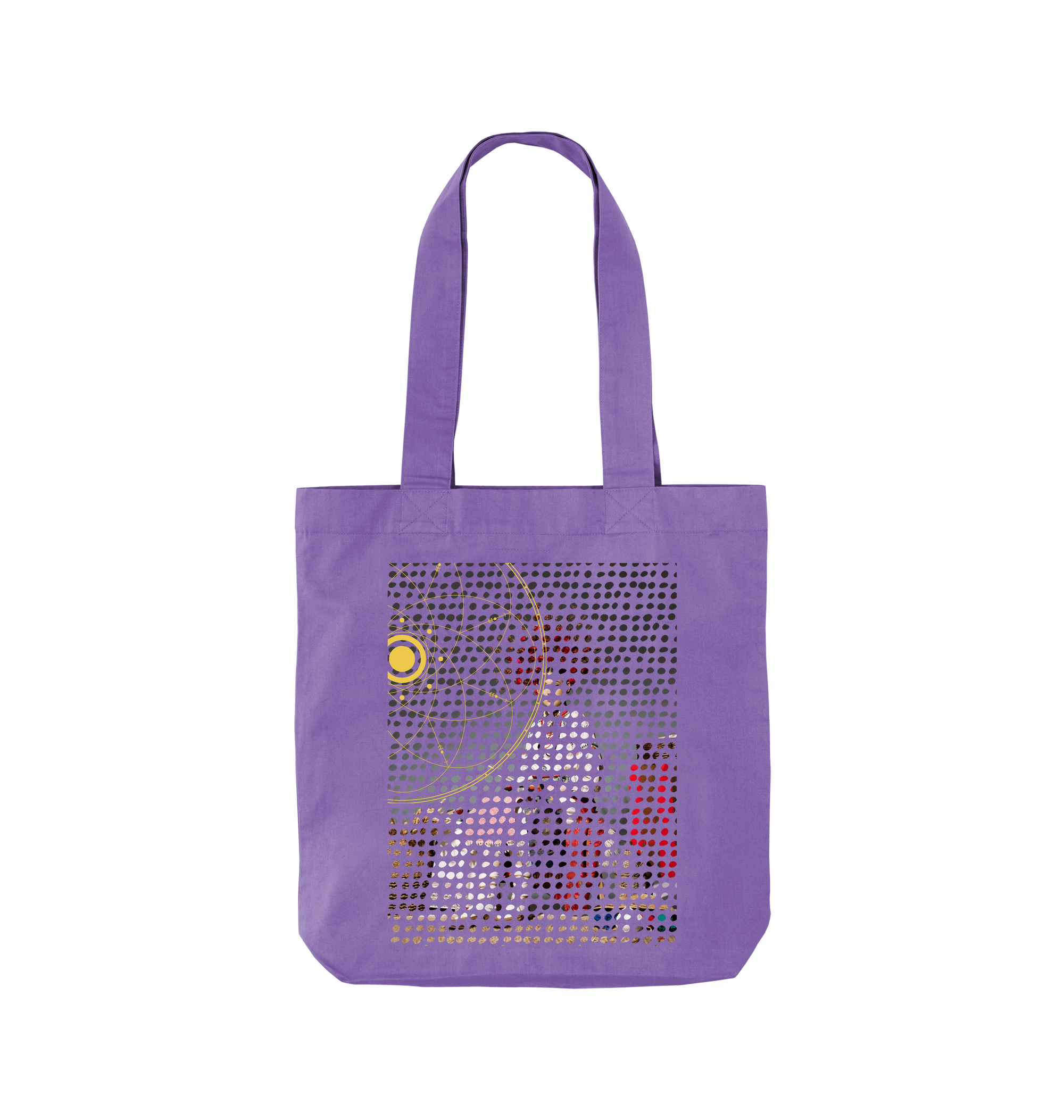 Violet Printed Bag Front