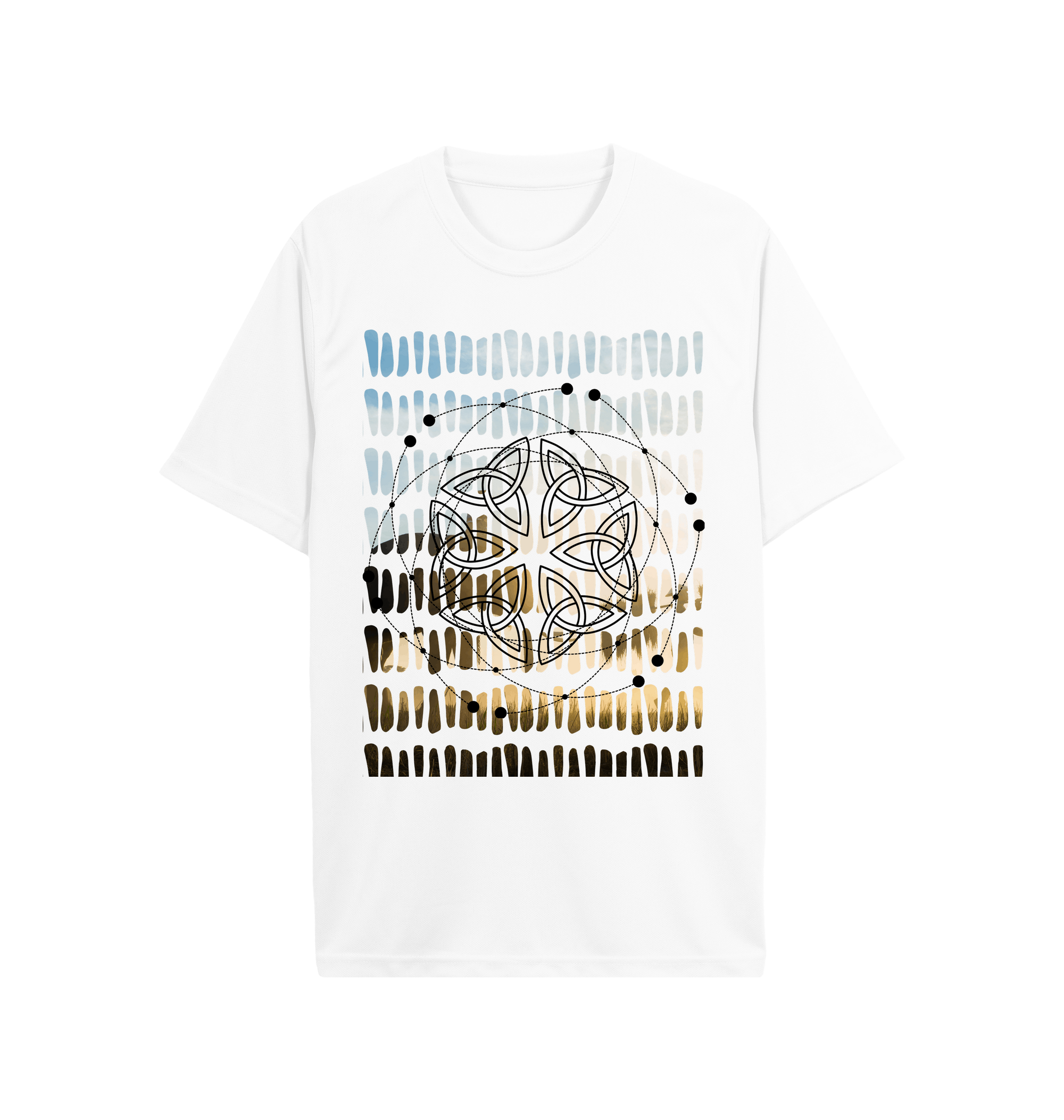 Arctic White Printed T-shirt Front