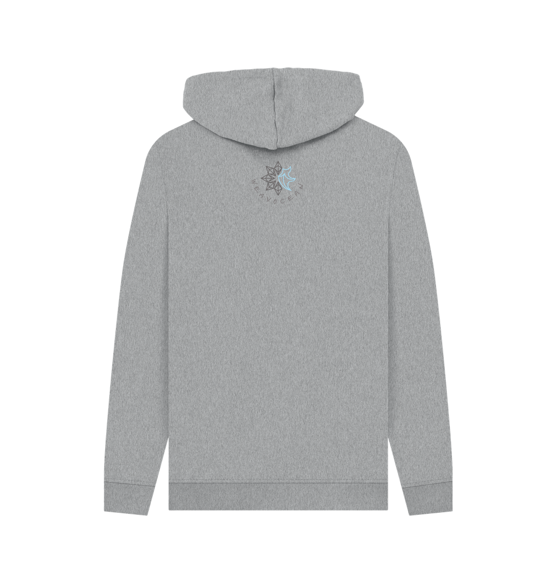 Light Heather Printed Hoody Back