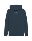 Navy Printed Hoody Back
