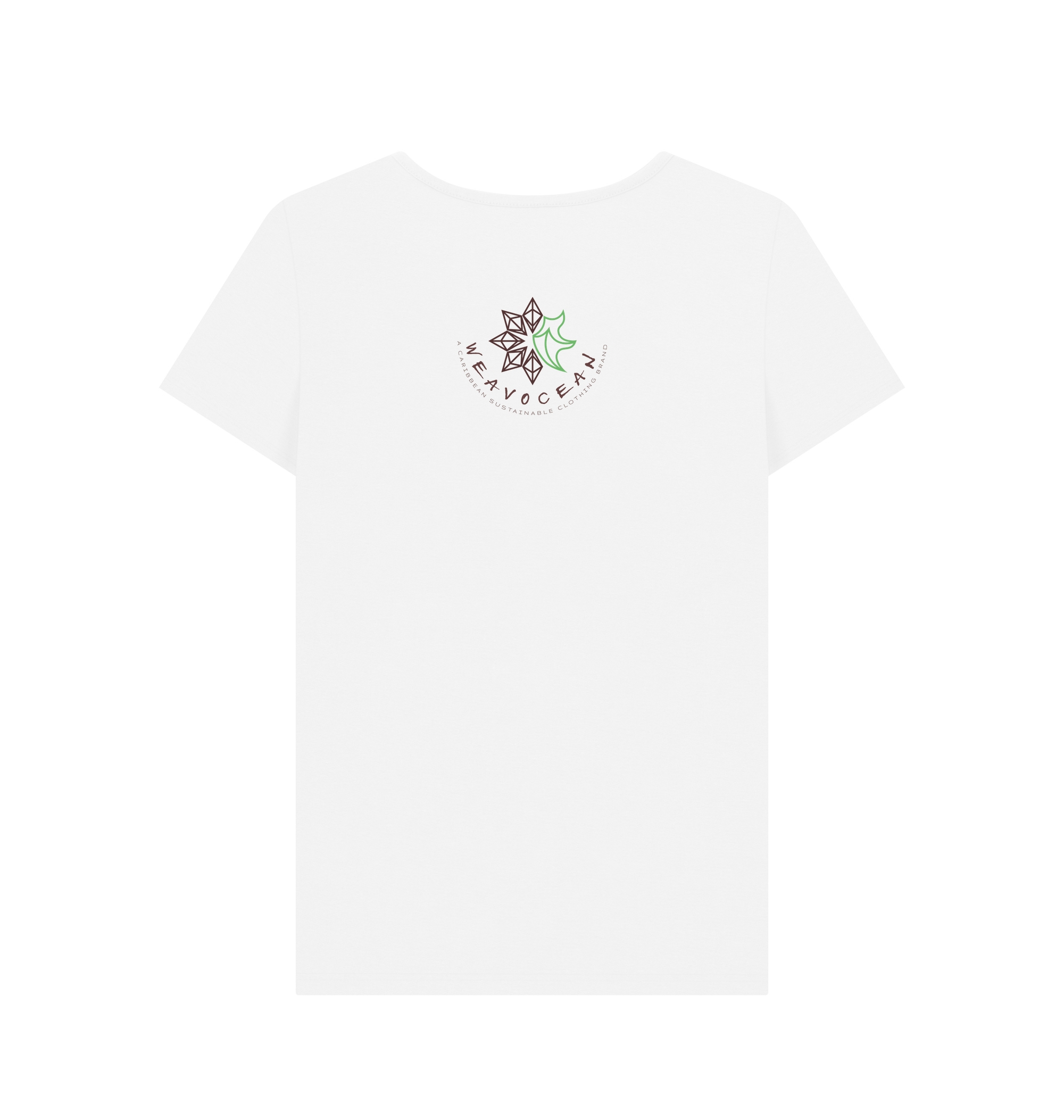 White Printed T-shirt Back