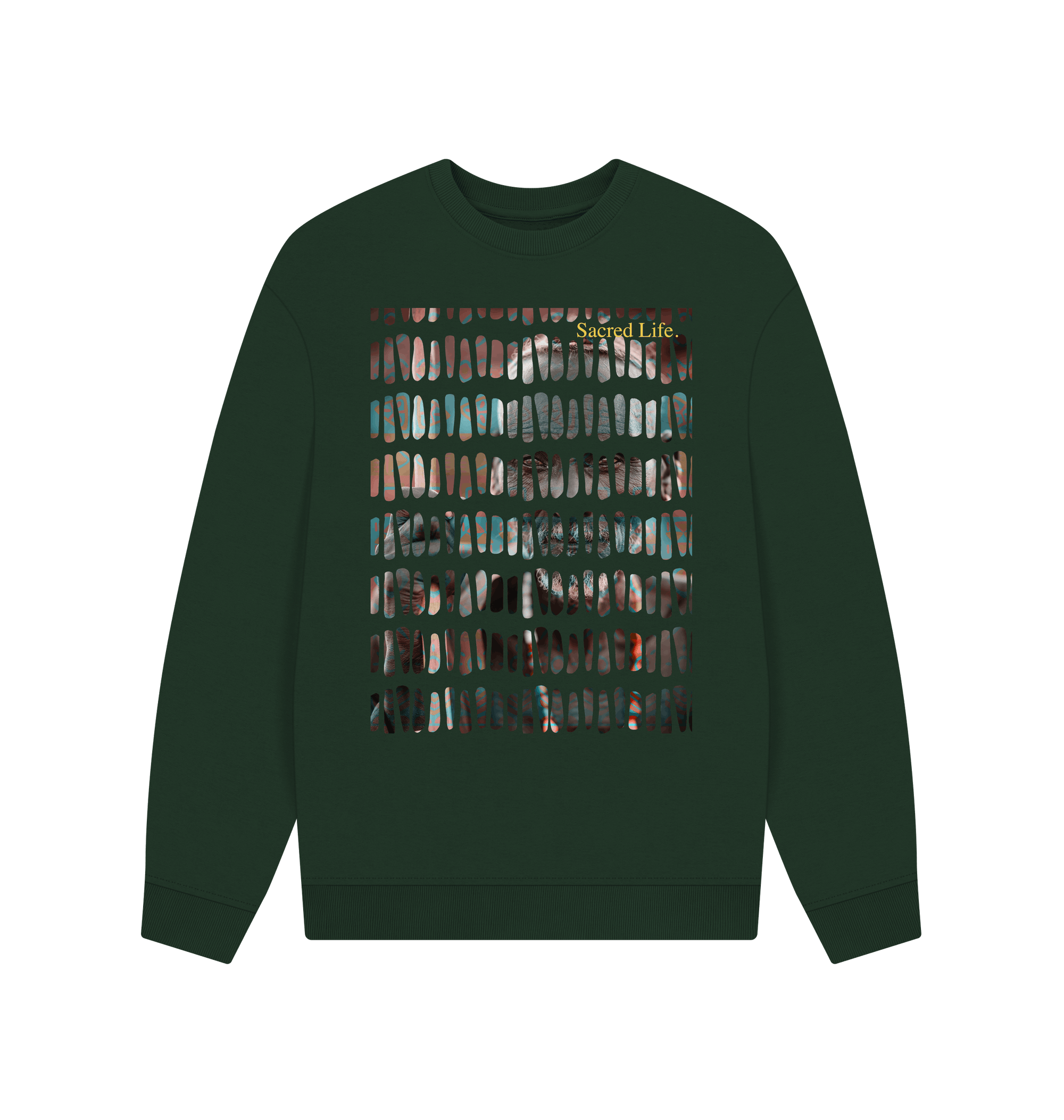 Evergreen Printed Sweater Front