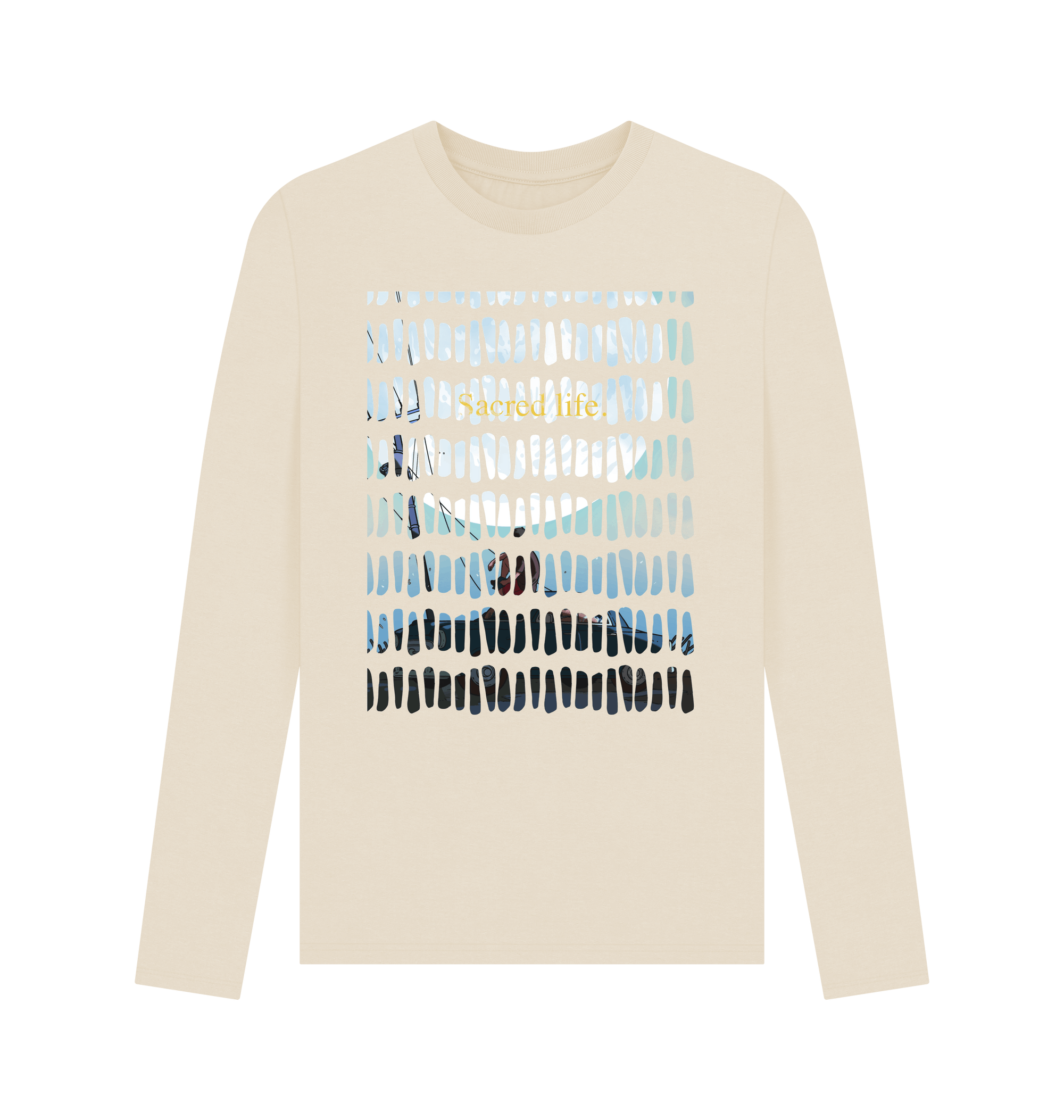Oat Printed Long Sleeve T Shirt Front