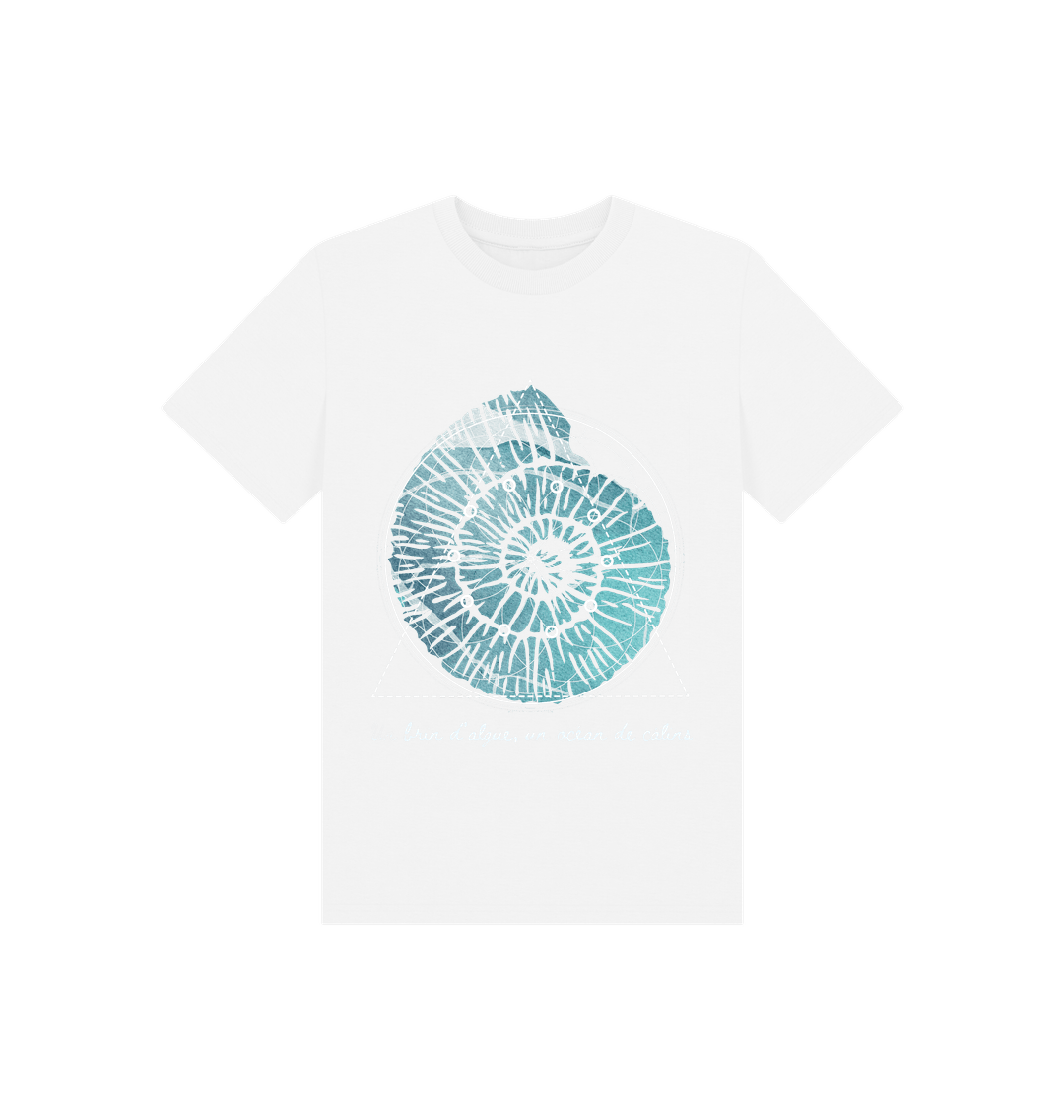 White Printed Kids T-Shirt Front