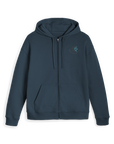 Navy Zip hoody Front