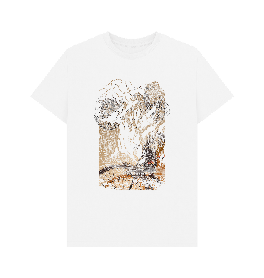 White Printed T-shirt Front