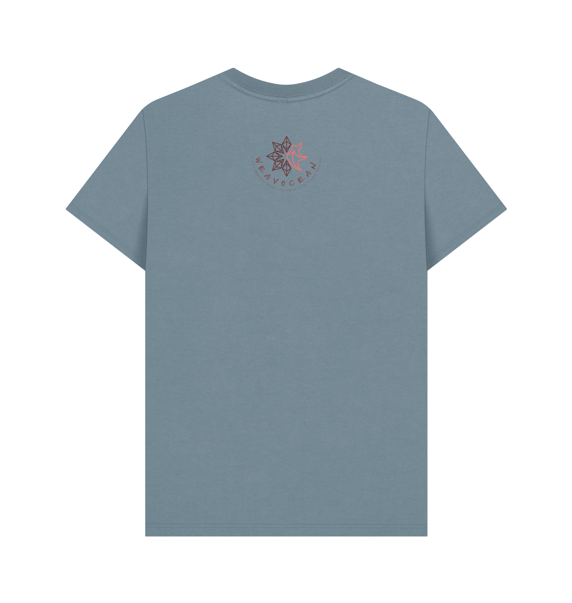 Stone Blue Printed T-shirt Back