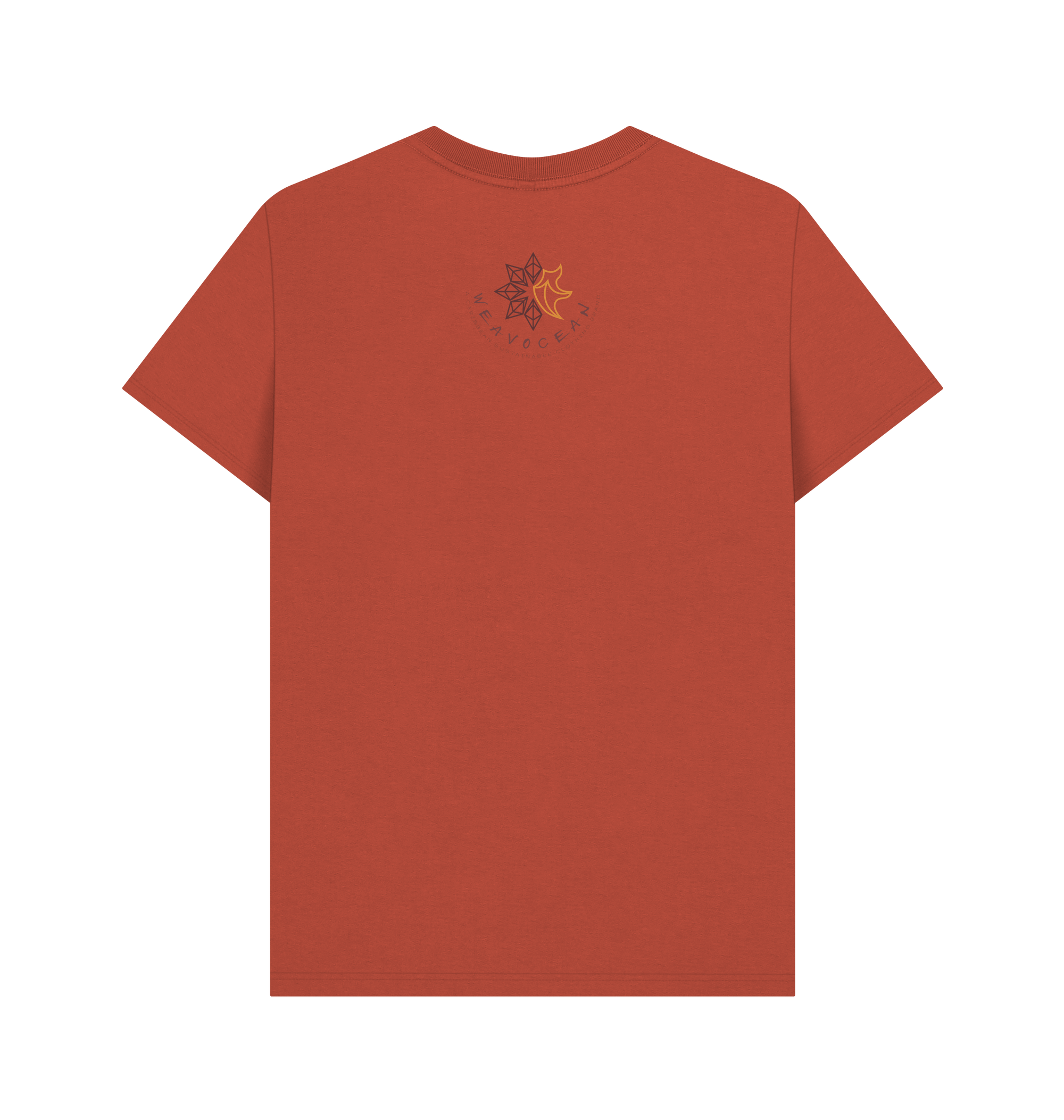 Rust Printed T-shirt Back