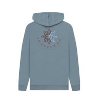Stone Blue Printed Hoody