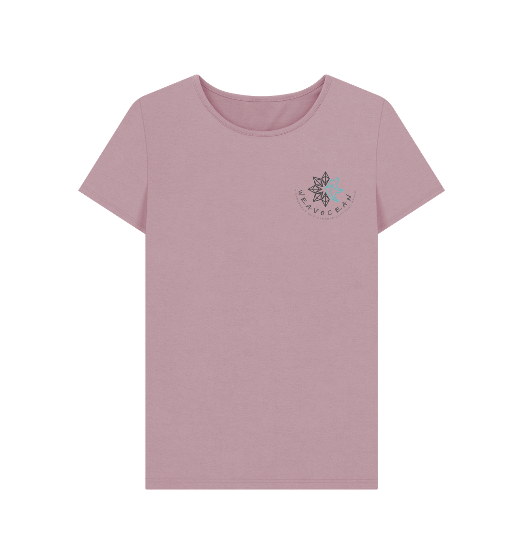 Mauve Printed T-shirt Front