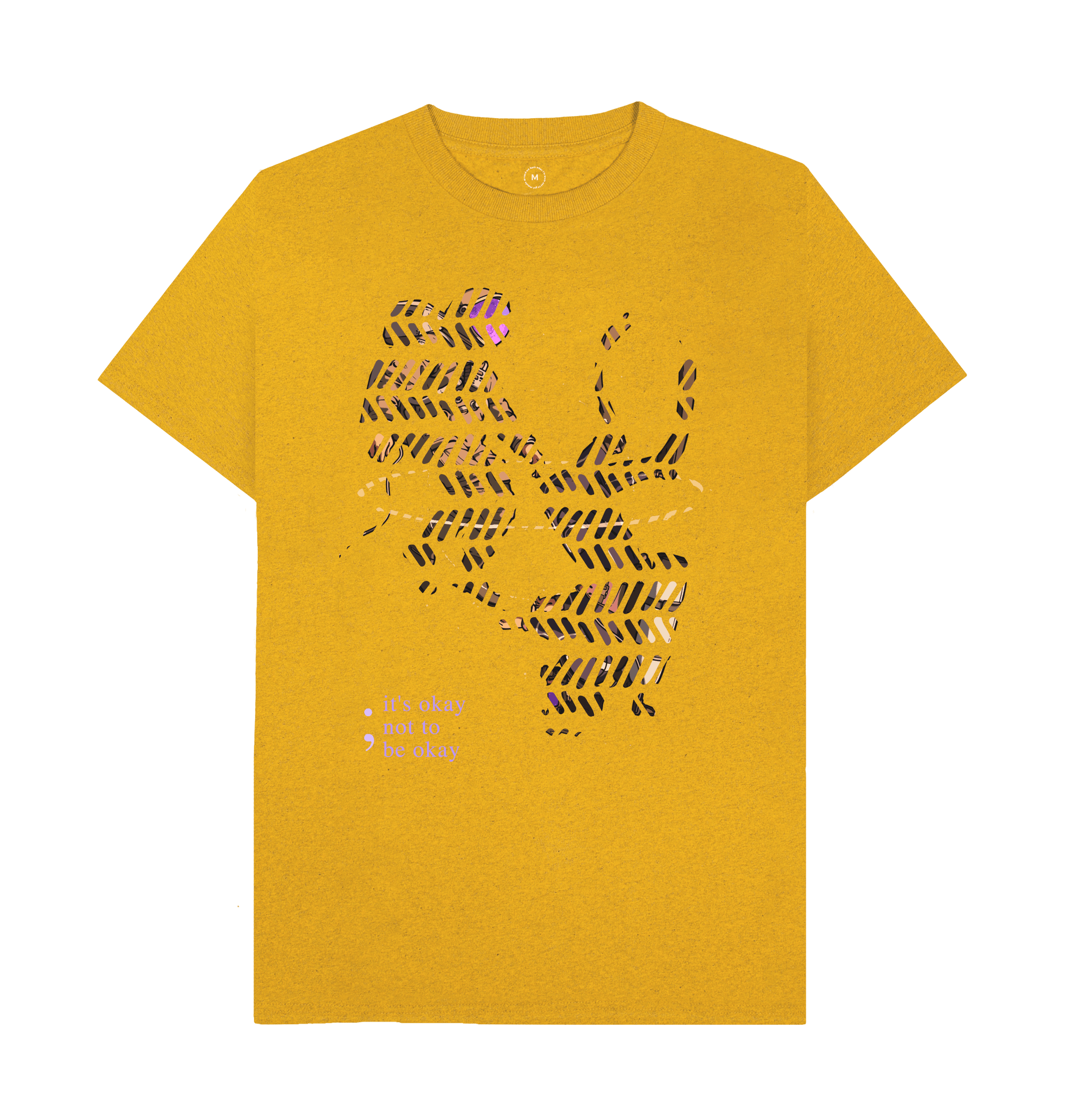 Sunflower Yellow Recycled Printed T-Shirt Front