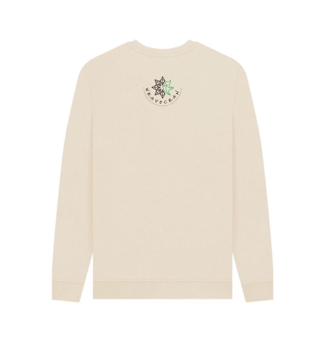 Oat Printed Sweater Back