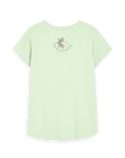 Pastel Green Printed T-shirt Back