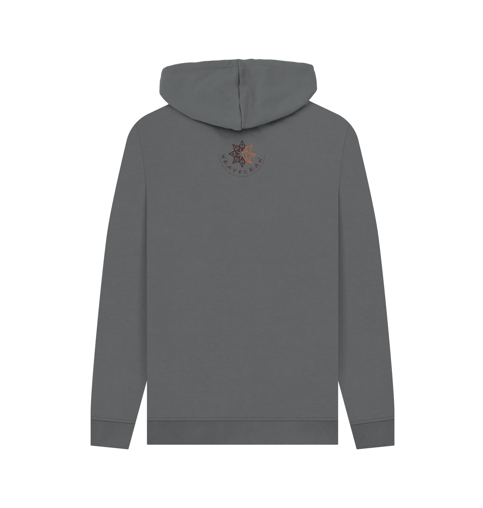 Slate Grey Printed Hoody Back