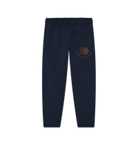 Navy Printed Womens Joggers