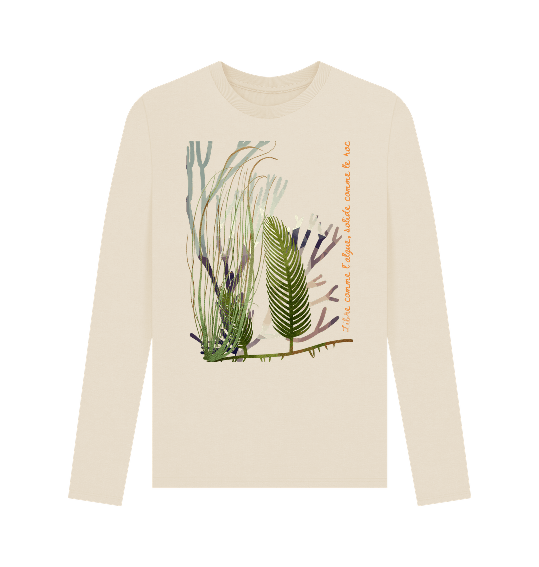 Oat Printed Long Sleeve T Shirt Front