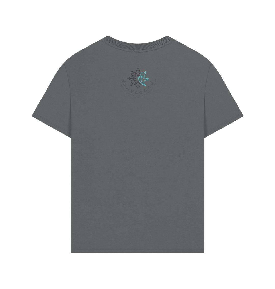 Slate Grey Printed T-shirt Back